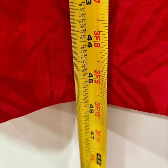 Vintage D'ore Silk Red Beaded Dress 14 Drop Waist Holidays Mature MoTB Cocktails - Picture 6 of 13